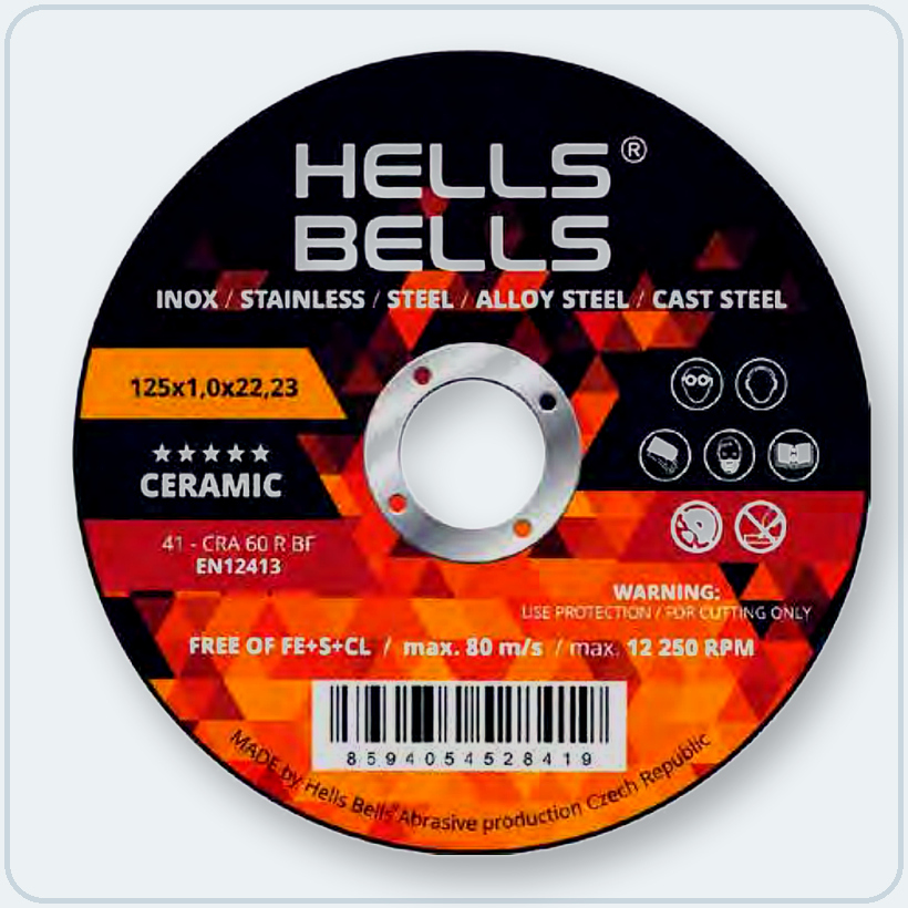 TYPE 42 ceramic cutting disc with SG ceramic grain