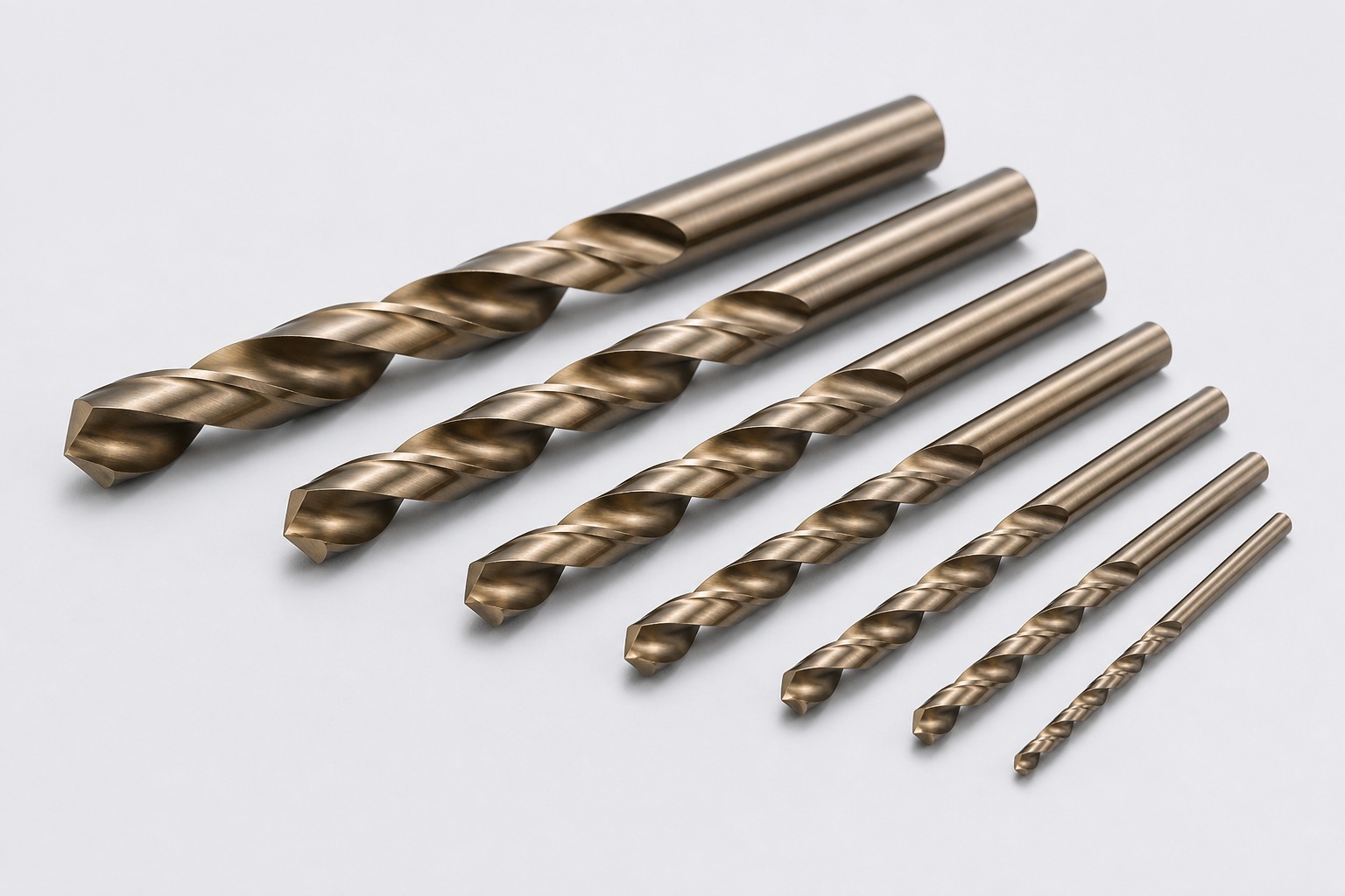 HSS-CO twist drills with straight shank