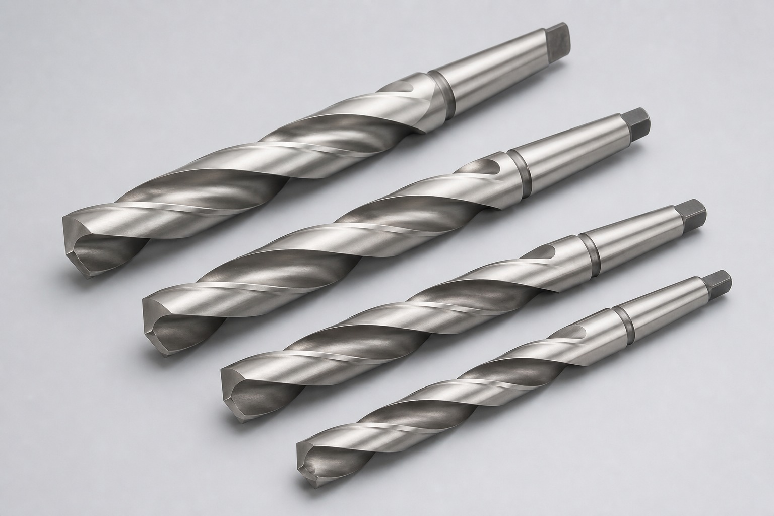 HSS twist drills with Morse taper shank