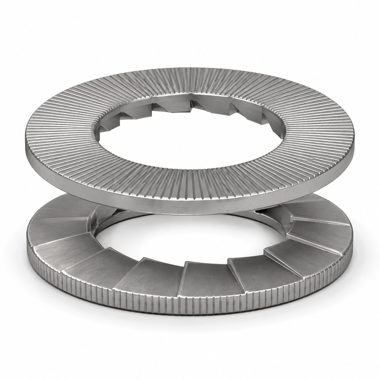 Wedge-locking washer pair — principle illustration